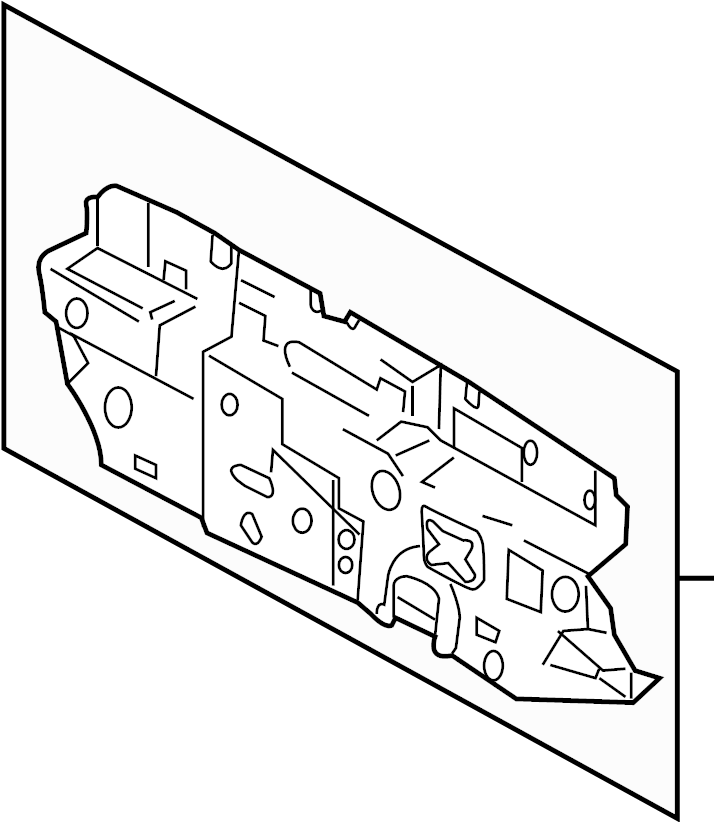 View 841202C001 PAD ASSY-ISOLATION DASH PANEL Full-Sized Product Image