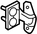 View 793102C000 Door Hinge (Left, Upper, Lower) Full-Sized Product Image