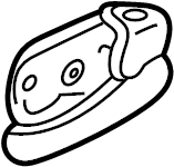 View 826102C000LK Interior Door Handle (Left) Full-Sized Product Image