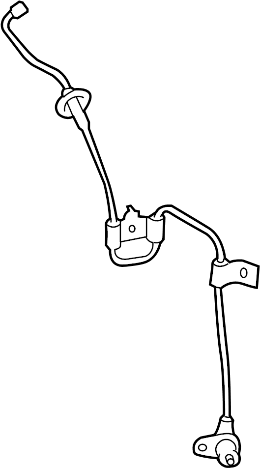 View 956802C600 ABS Wheel Speed Sensor (Left, Rear) Full-Sized Product Image
