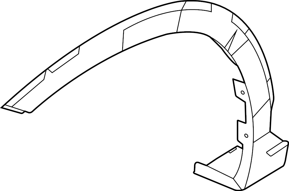 View 87712S8000 Wheel Arch Molding (Right, Upper) Full-Sized Product Image