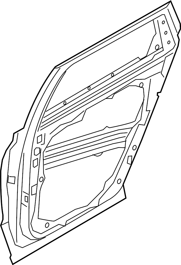 View 77003S8010 Door Shell (Left, Rear) Full-Sized Product Image