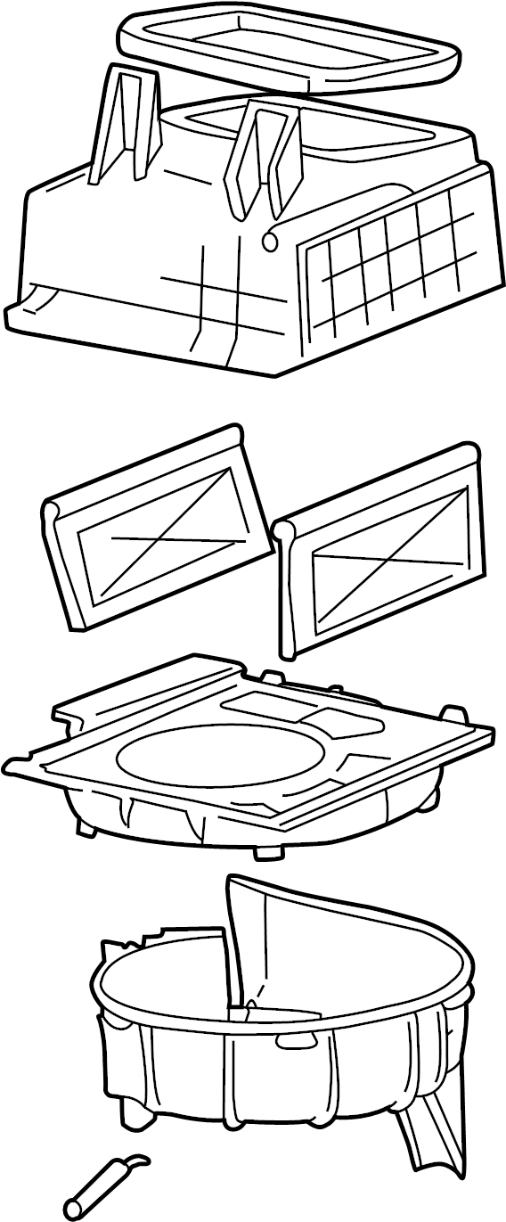 View 9710025050 HVAC Blower Case Assembly Full-Sized Product Image