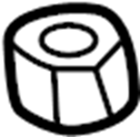 View 6246625100 Engine Cradle Insulator (Front) Full-Sized Product Image