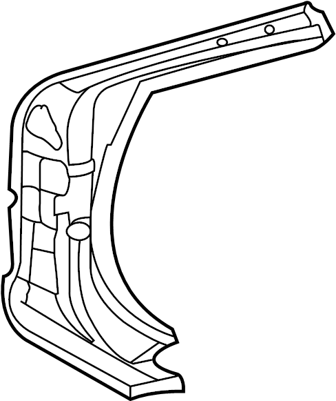 View 7116325360 Body A-Pillar Reinforcement (Right, Front) Full-Sized Product Image