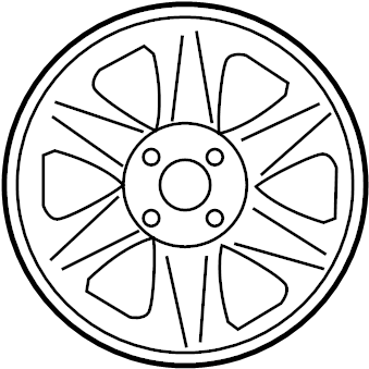 View 529101E405 Wheel Full-Sized Product Image