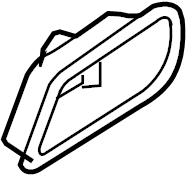 View 826211E010WK Interior Door Handle Trim (Right) Full-Sized Product Image