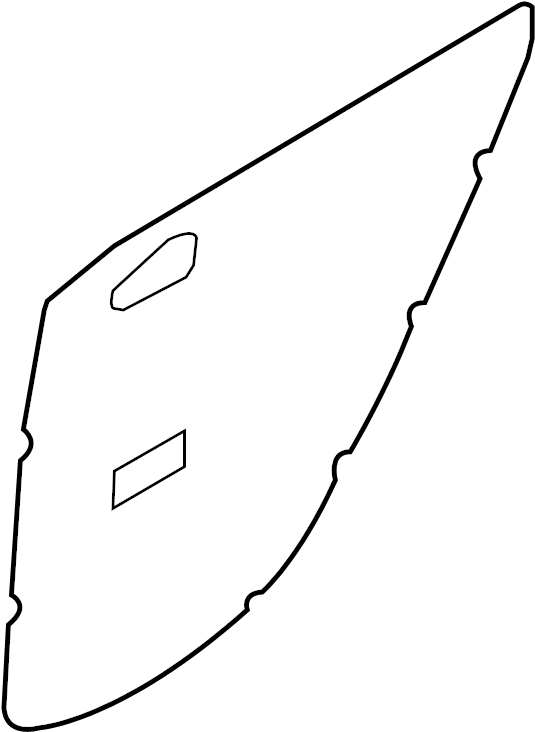 View 833921E010 Door Water Deflector (Right, Rear) Full-Sized Product Image