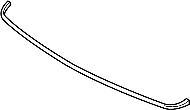 View 864311R000 Hood Seal (Rear) Full-Sized Product Image