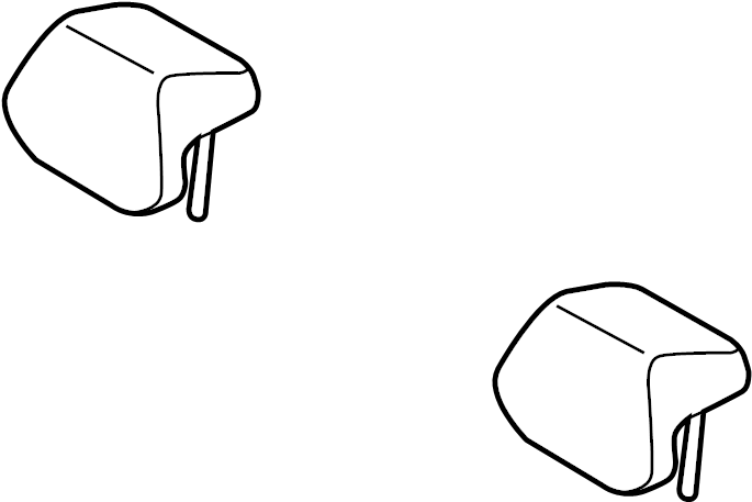 View 897001R100N2T Headrest (Rear) Full-Sized Product Image
