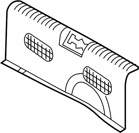 View 857701R500 Rear Body Panel Trim Panel (Rear) Full-Sized Product Image