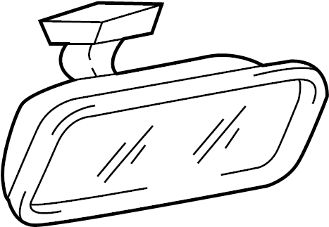 View 8513035600 Interior Rear View Mirror Cover (Front, Rear, Upper) Full-Sized Product Image