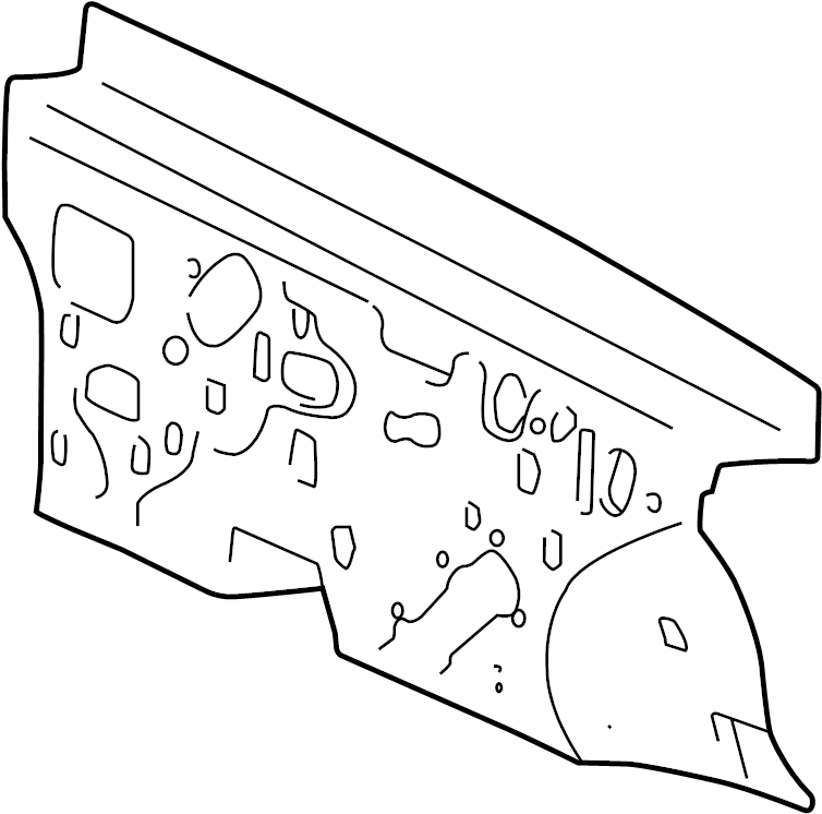 View 552100C080 Engine Compartment Insulation (Rear) Full-Sized Product Image