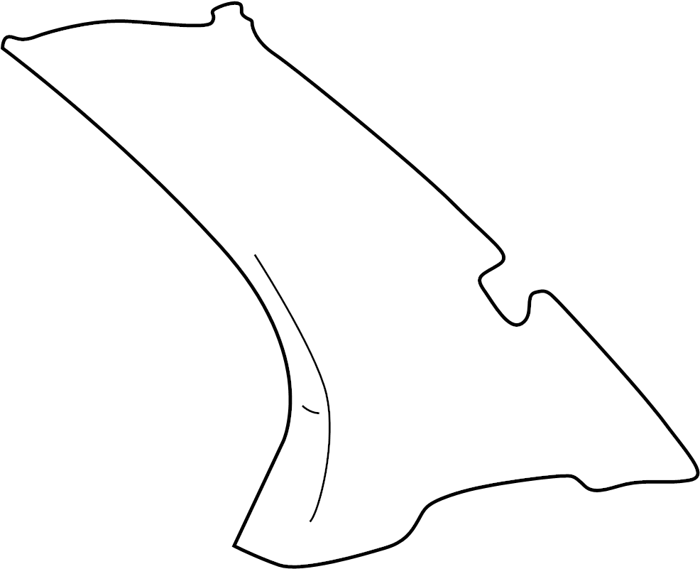 View 8585039100CI Interior Quarter Panel Trim Panel (Left, Rear, Upper, Lower) Full-Sized Product Image