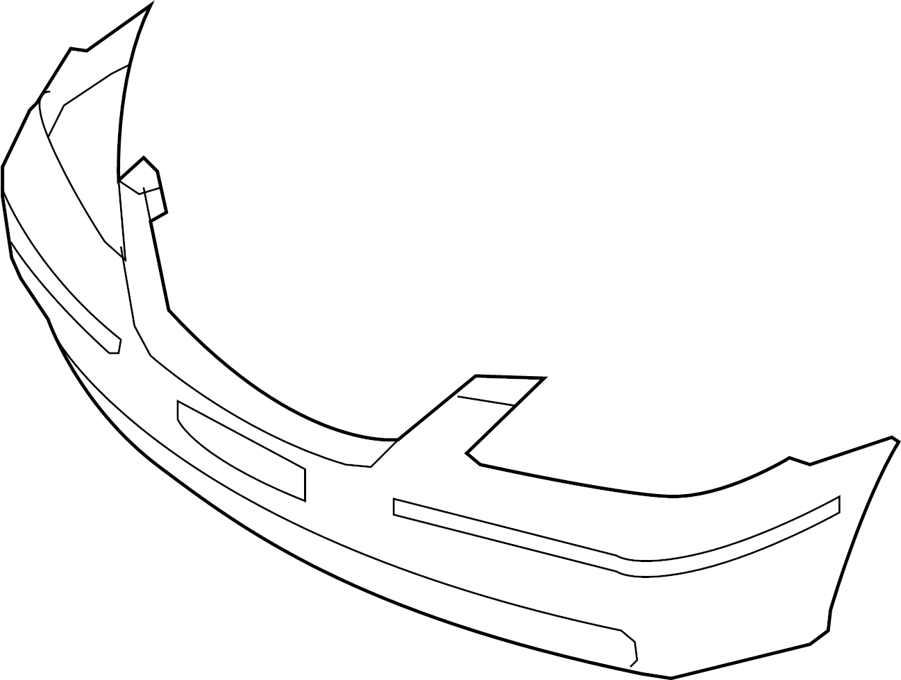 View 865113L000 Bumper Cover (Front, Lower) Full-Sized Product Image