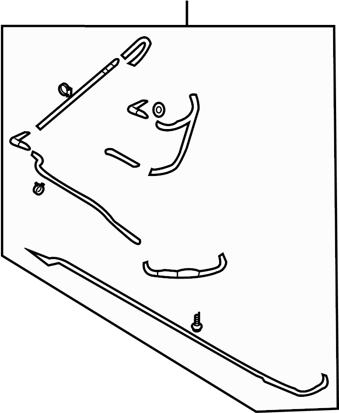 View 986503L000 Windshield Washer Hose (Upper, Lower) Full-Sized Product Image