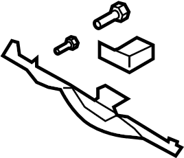 View 847503L000X6 Instrument Panel Knee Bolster (Left, Lower) Full-Sized Product Image