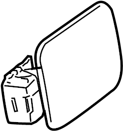 View 695103L000 Fuel Filler Door Full-Sized Product Image