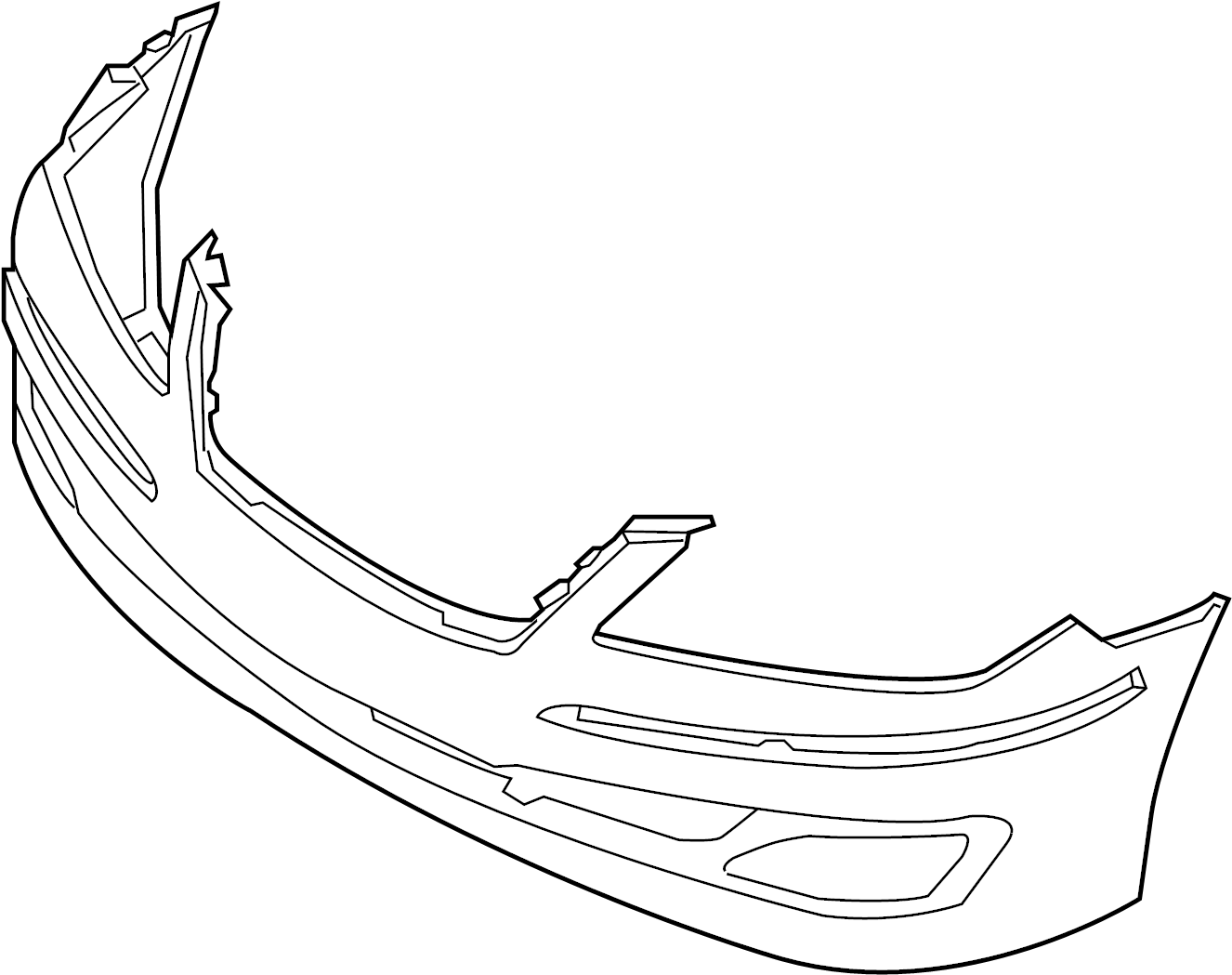 View 865113L700 Bumper Cover (Front, Lower) Full-Sized Product Image