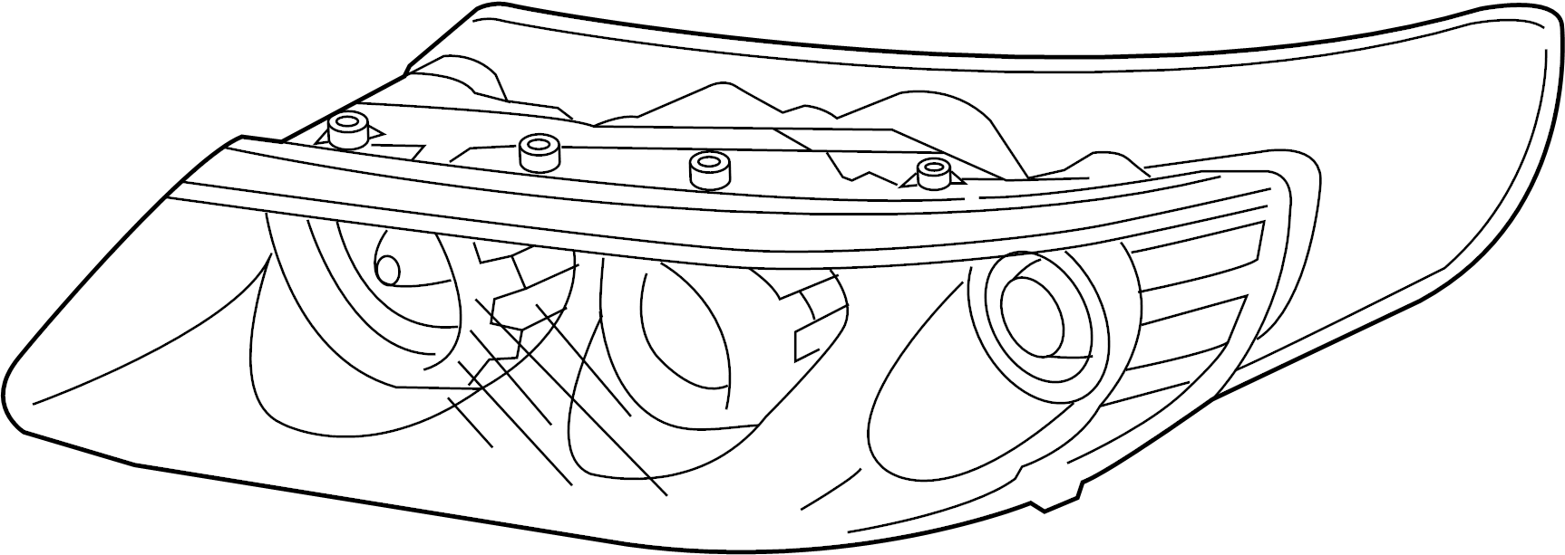 View 921863L000 Headlight Seal (Right, Upper) Full-Sized Product Image