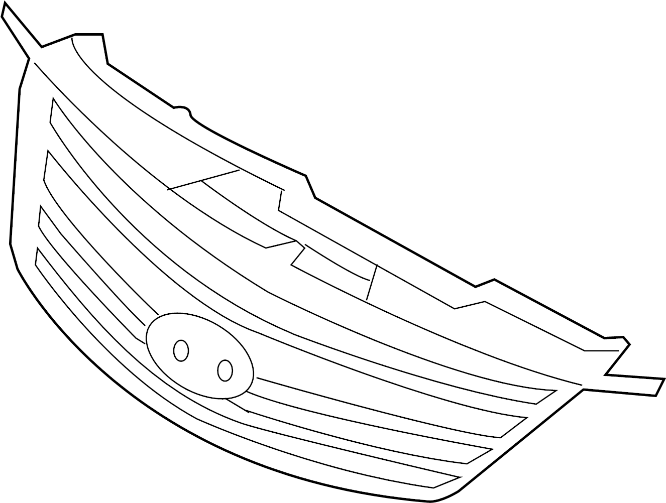 View 863503V000 Grille (Upper, Lower) Full-Sized Product Image
