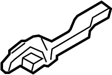 View 826553V030 Exterior Door Handle Base (Left, Front) Full-Sized Product Image