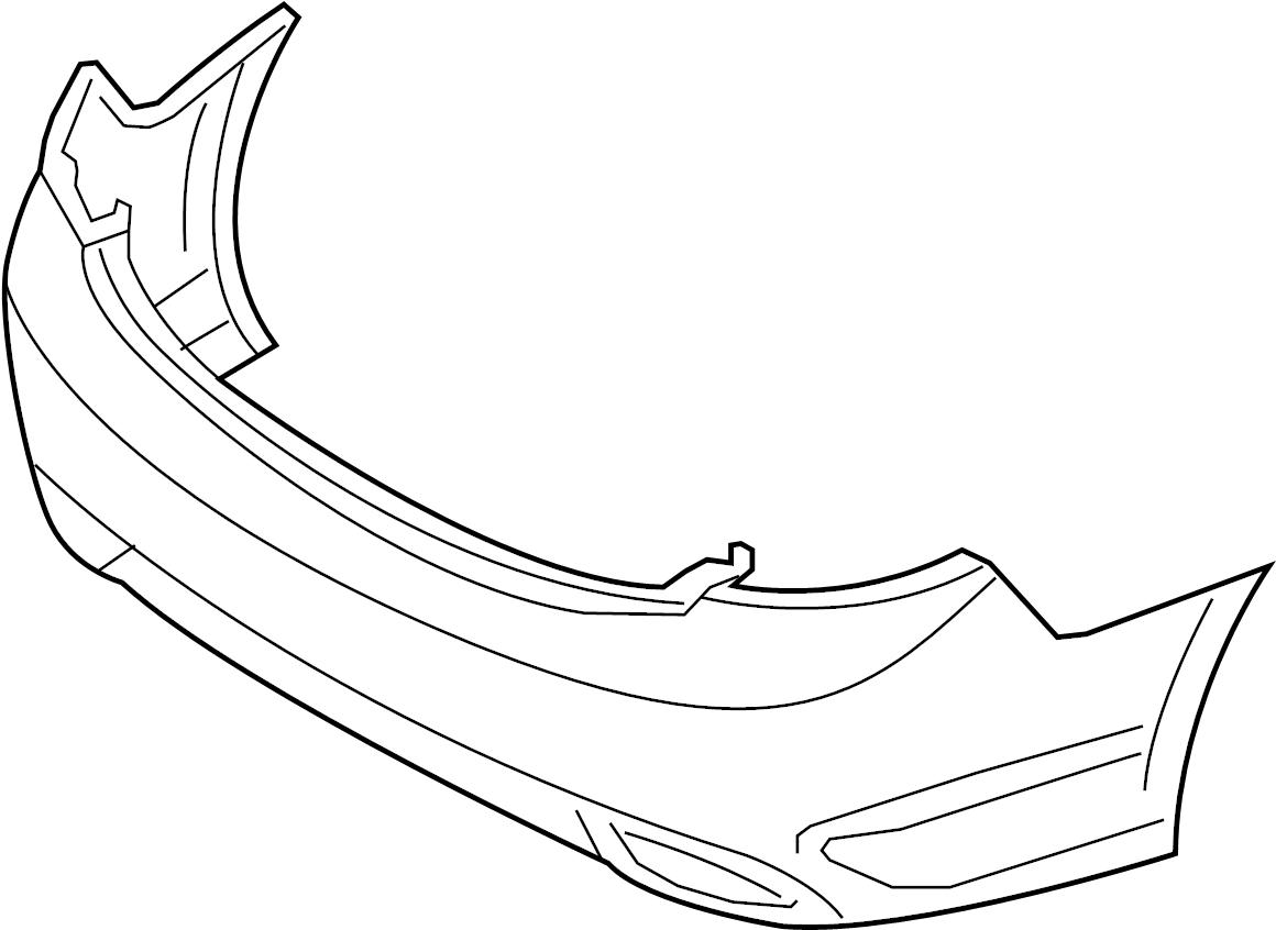 View 866113V000 Bumper Cover (Rear, Upper, Lower) Full-Sized Product Image