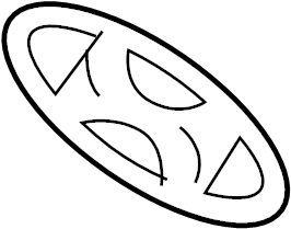 View 863412D000 Grille Emblem Full-Sized Product Image