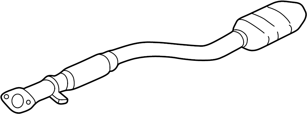 View 286102D365 Catalytic Converter (Front) Full-Sized Product Image