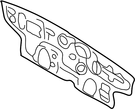 View 841242D000 INSULATOR-DASH PANEL Full-Sized Product Image