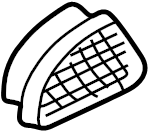 View 974202D500 Dashboard Air Vent (Right) Full-Sized Product Image