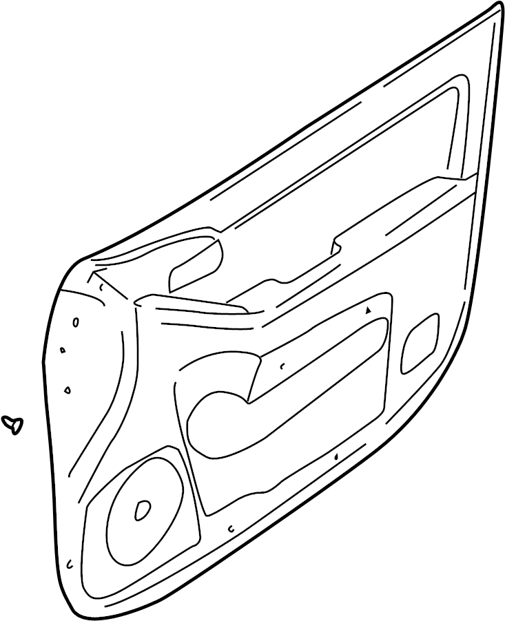 View 823012D100LT Door Interior Trim Panel (Left, Front) Full-Sized Product Image