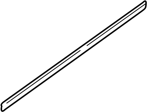 View 822412D000 Door Window Belt Weatherstrip (Right, Front) Full-Sized Product Image