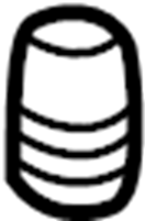 View 69478WAA01 Liftgate Bump Stop (Left, Rear, Lower) Full-Sized Product Image