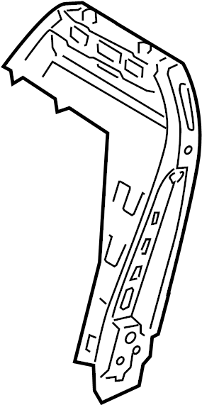 View 884012H120 Seat Back Frame (Front) Full-Sized Product Image