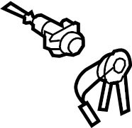 View 819802LA00 Door Lock Cylinder (Right, Front) Full-Sized Product Image