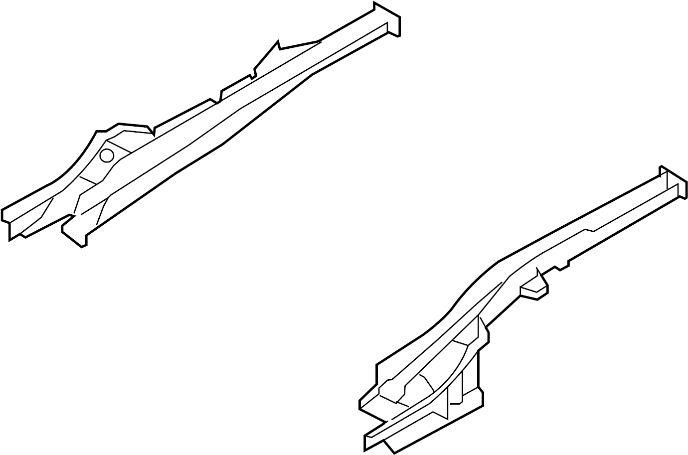 View 657102L210 Frame Side Member (Left, Rear) Full-Sized Product Image