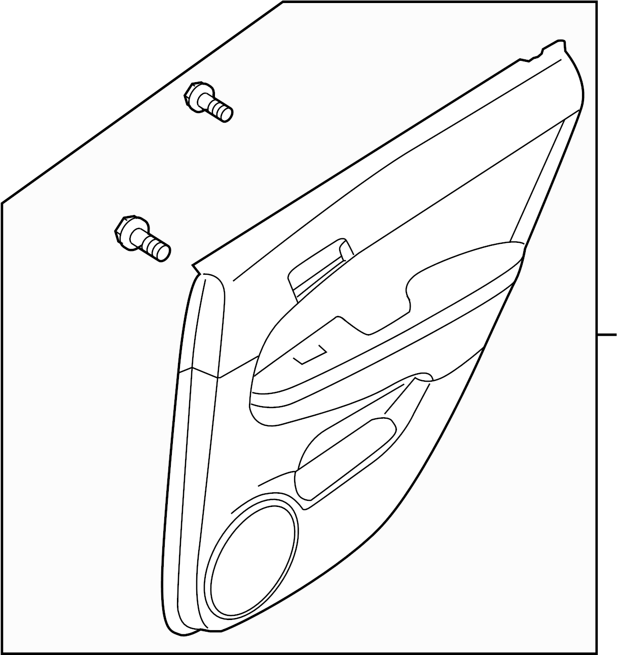 View 833012L620XP Door Interior Trim Panel (Left, Rear) Full-Sized Product Image