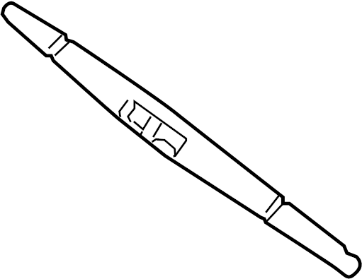 View 1HH09AK012R Back Glass Wiper Blade (Rear) Full-Sized Product Image