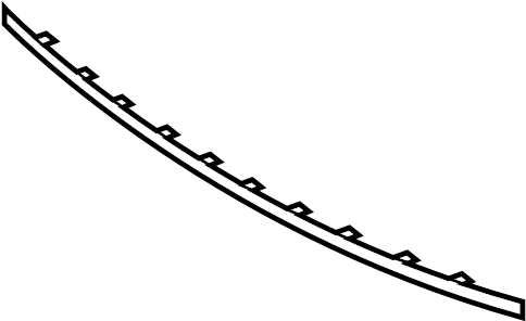 View 866832L300 Bumper Trim (Right, Rear, Upper, Lower) Full-Sized Product Image
