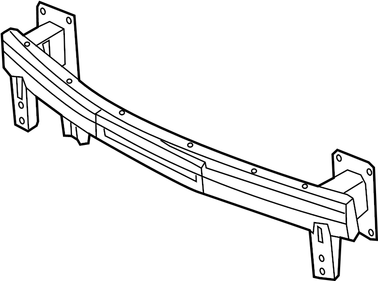 View 865303X101 Bumper Impact Bar (Front) Full-Sized Product Image