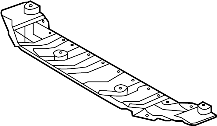 View 291103X000 Radiator Support Splash Shield (Front, Lower) Full-Sized Product Image