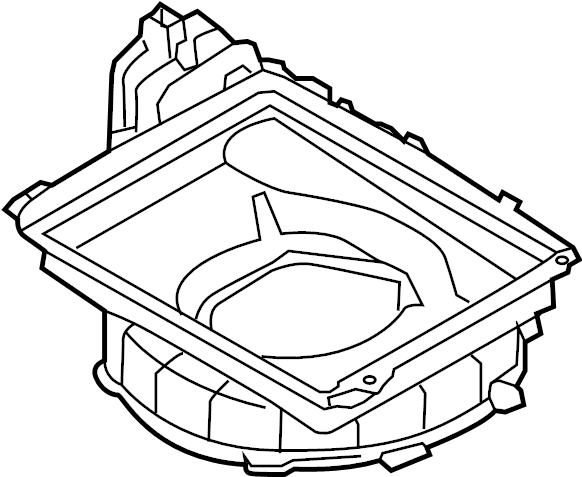 View 971113X000 HVAC Blower Motor Housing (Upper, Lower) Full-Sized Product Image