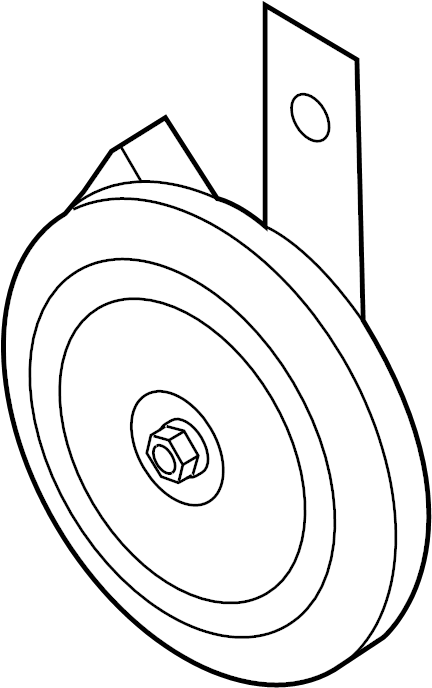 View 96610H8500 HORN ASSY-LOW PITCH Full-Sized Product Image