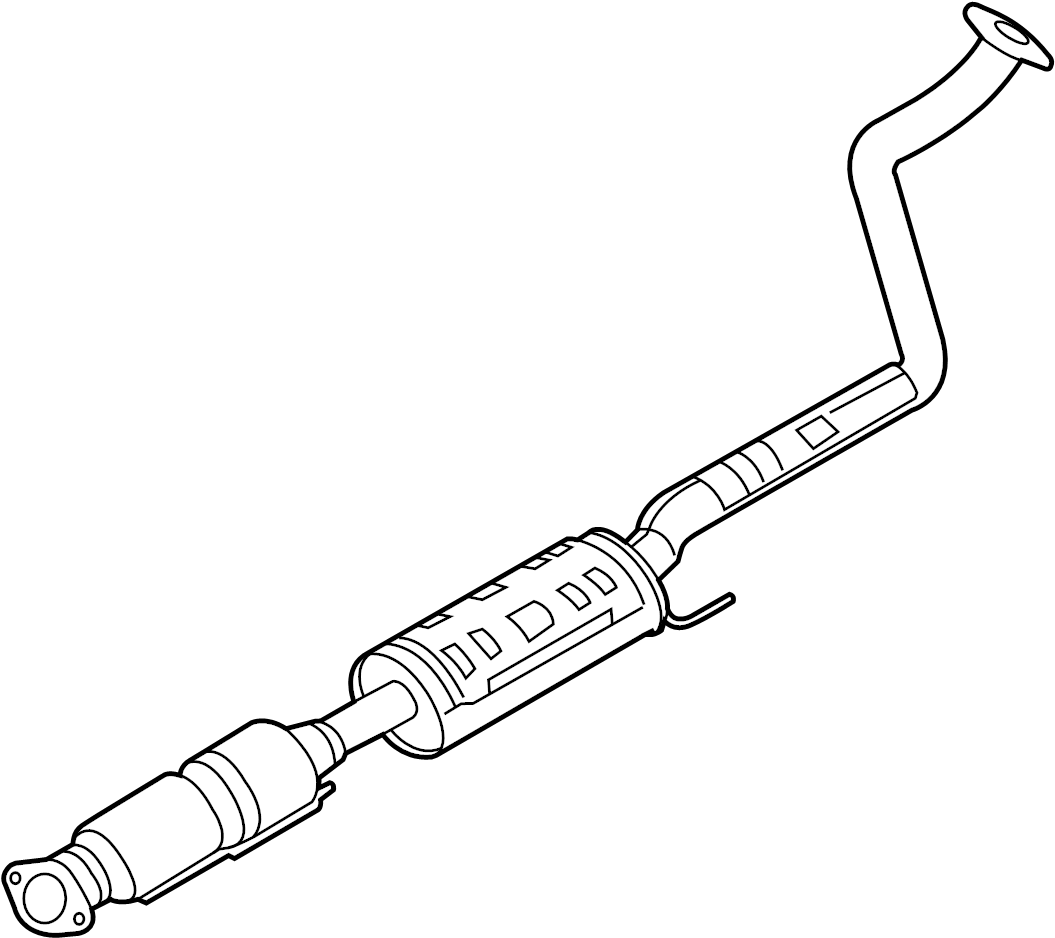 View 286003X301 Pipe. Muffler. Exhaust. Intermediate.  Full-Sized Product Image