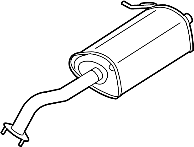 View 287103X300 Exhaust Muffler (Rear) Full-Sized Product Image