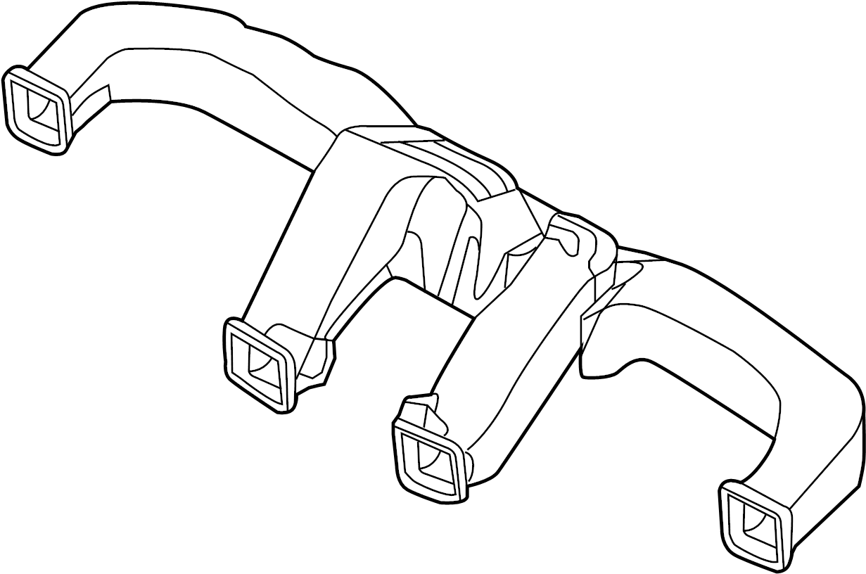 View 974703XAA0 Instrument Panel Air Duct (Front) Full-Sized Product Image