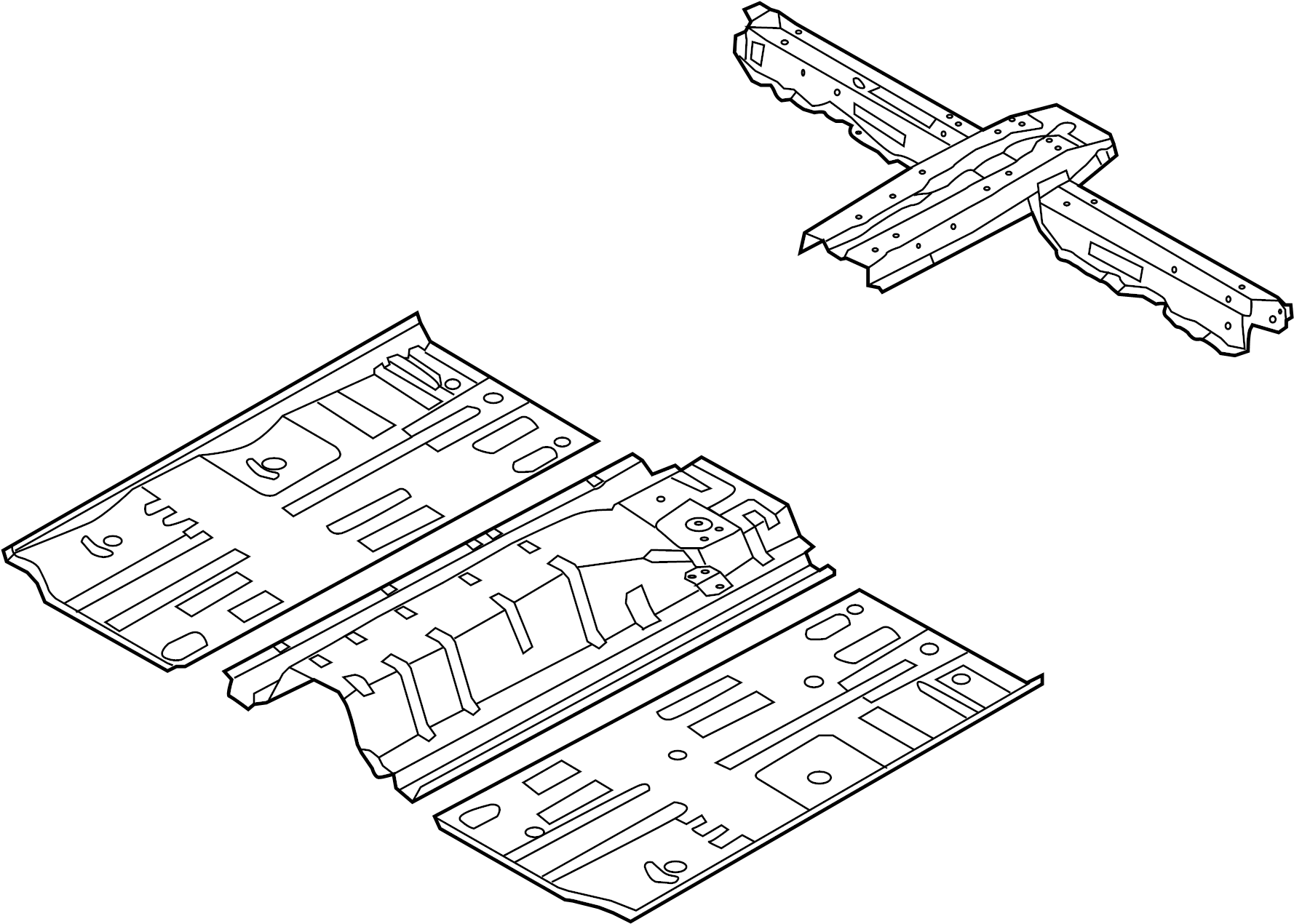 View 651003Y500 Floor Pan (Front) Full-Sized Product Image