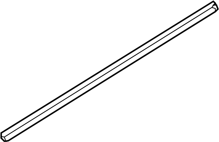 View 822413X500 Door Window Belt Weatherstrip (Right, Front) Full-Sized Product Image