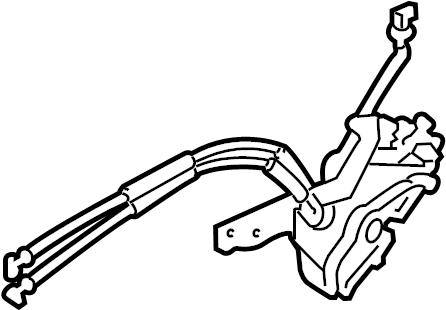 View 814203X010 Lock. Latch. Actuator. (Right, Rear) Full-Sized Product Image